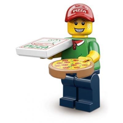 PIZZA DELIVERY MAN - LEGO MINIFIGURES SERIES 12 (col12-11)  - 1