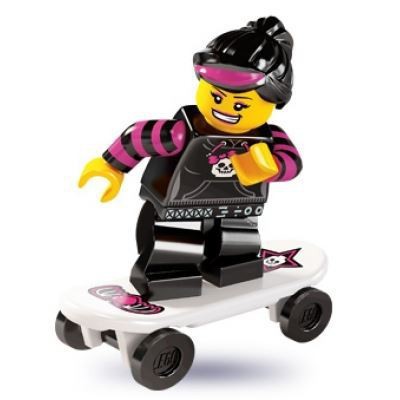 PATINADORA - MINIFIGURA LEGO SERIE 6 (col06-12)  - 1