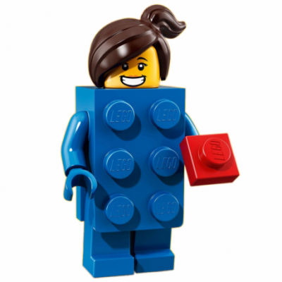 BRICK SUIT GIRL - LEGO MINIFIGURES SERIES 18 (col18-3)  - 1