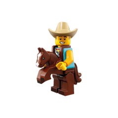 CHICO CON DISFRAZ DE COWBOY - LEGO MINIFIGURES SERIES 18 (col18-15)  - 1