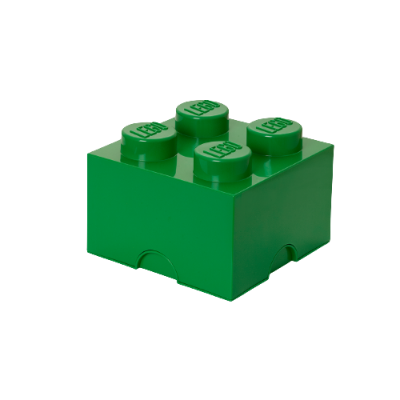 BRICK LEGO® 2x2 VERDE OSCURO - LEGO 4003  - 3