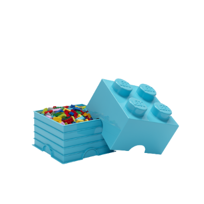 BRICK LEGO® 2x2 AZUL MEDIO - LEGO 4003  - 2