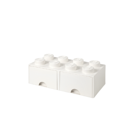 BRICK LEGO® 2x4 BLANCO CON CAJONES - LEGO 4006  - 3
