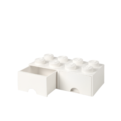 BRICK LEGO® 2x4 BLANCO CON CAJONES - LEGO 4006  - 5