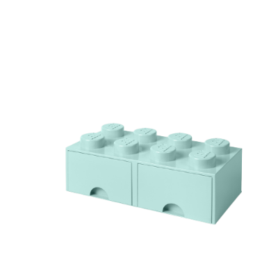 BRICK LEGO® 2x4 AGUAMARINA CON CAJONES - LEGO 4006  - 3