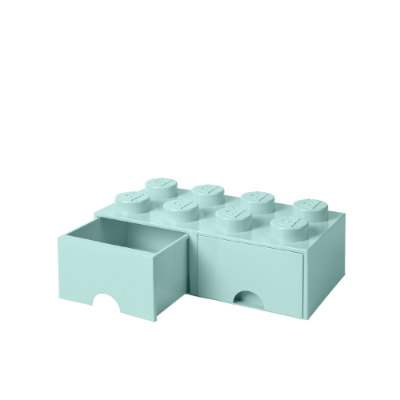 BRICK LEGO® 2x4 AGUAMARINA CON CAJONES - LEGO 4006  - 5