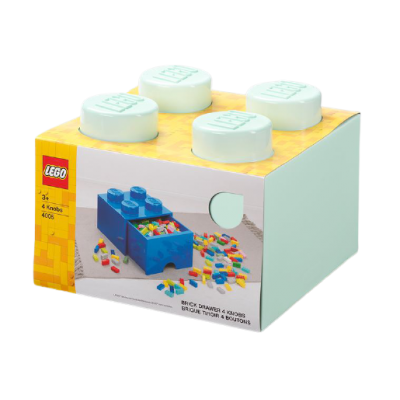 BRICK LEGO® 2x2 AGUAMARINA CON CAJON - LEGO 4005  - 1
