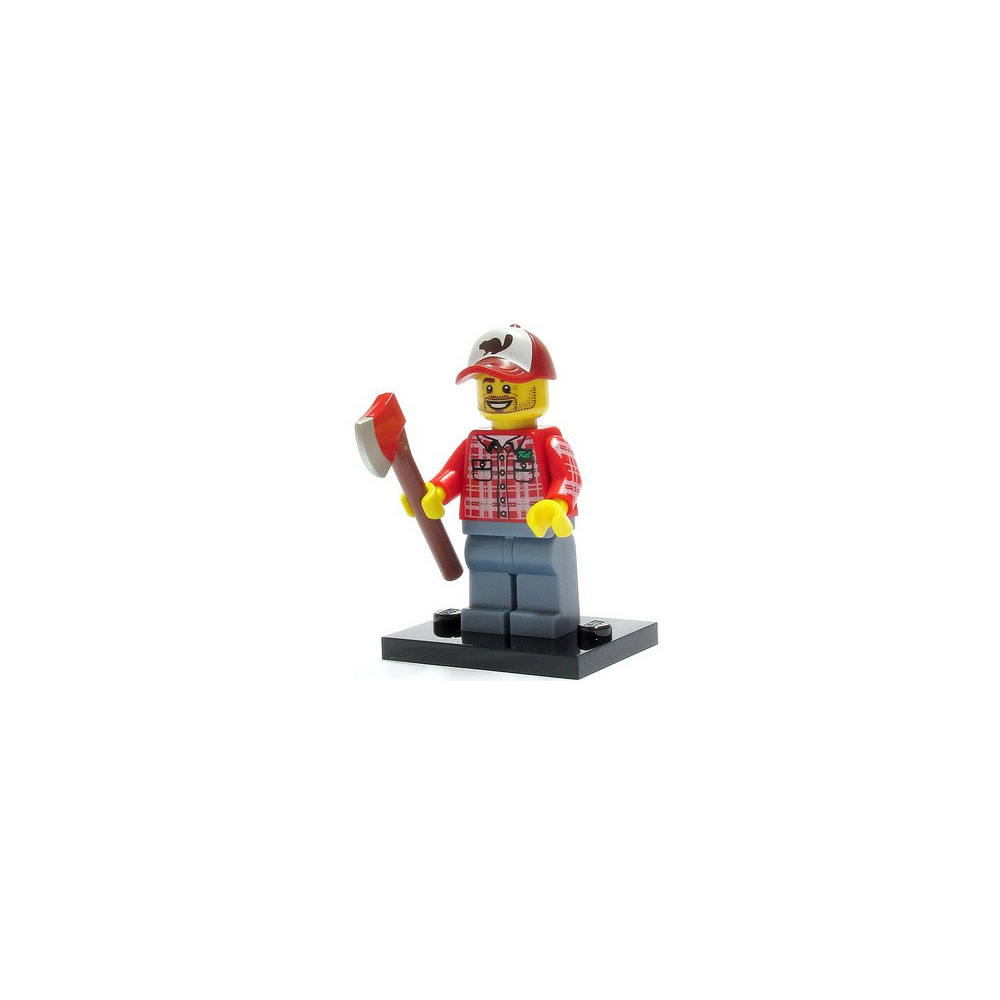 LEÑADOR - MINIFIGURA LEGO SERIE 5 (col05-8)  - 1