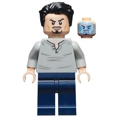 TONY STARK - MINIFIGURA LEGO SUPER HEROES (sh666)  - 1