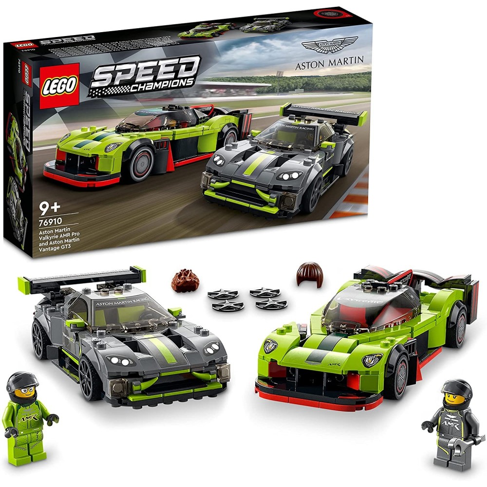 Aston Martin Valkyrie AMR Pro y Aston Martin Vantage GT3 - LEGO SPEED CHAMPIONS 76910  - 2