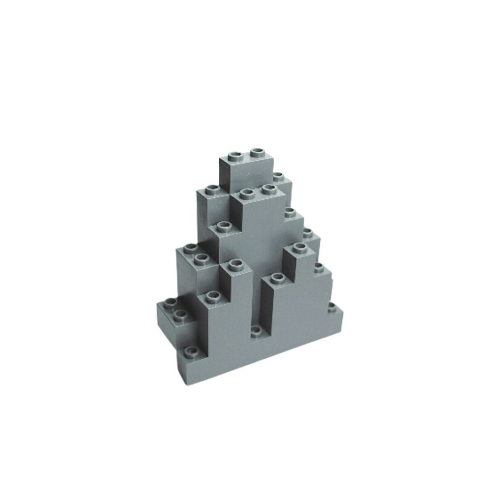 MURO ROCA 3x8x7 TRIANGULAR (LURP) GRIS OSCURO AZULADO - LEGO PIEZA PICK A BRICK (6083)  - 1
