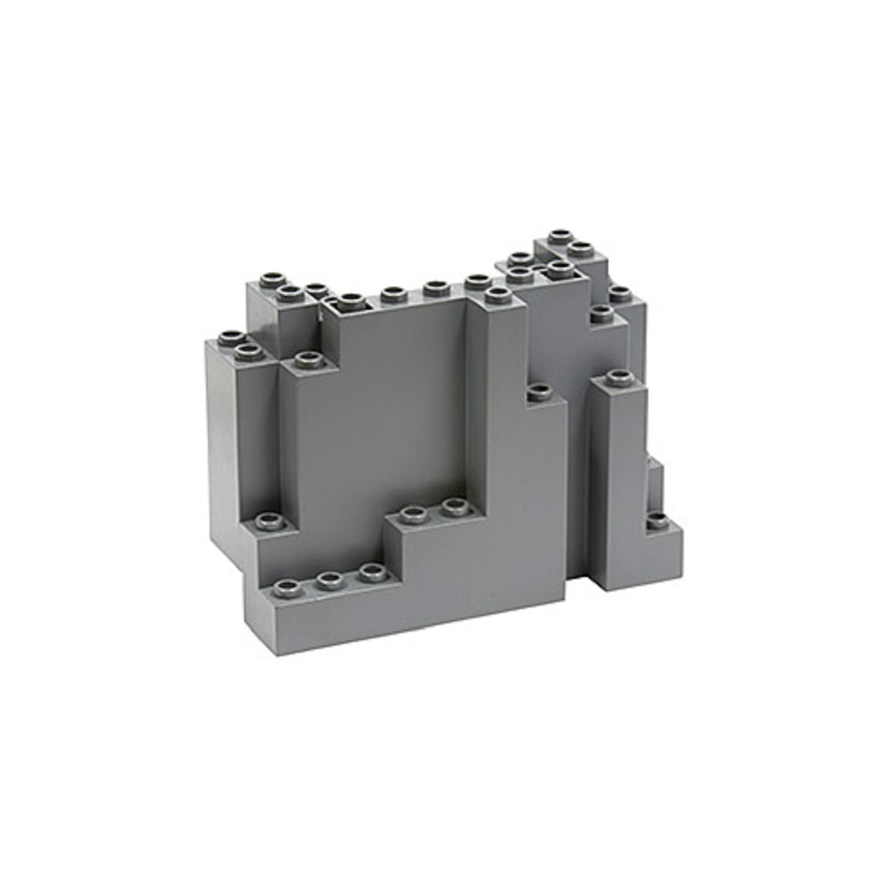 ROCK WALL 4x10x6 RECTANGULAR (BURP) DARK BLUISH GRAY - LEGO PIEZA PICK A BRICK (6082)  - 1
