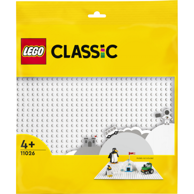 WHITE BASEPLATE - LEGO 11026  - 2