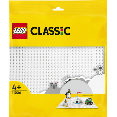 WHITE BASEPLATE - LEGO 11026  - 2