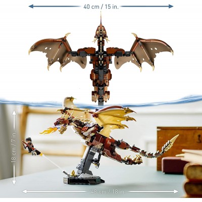 DRAGON COLACUERNO HUNGARO - LEGO HARRY POTTER 76406  - 3