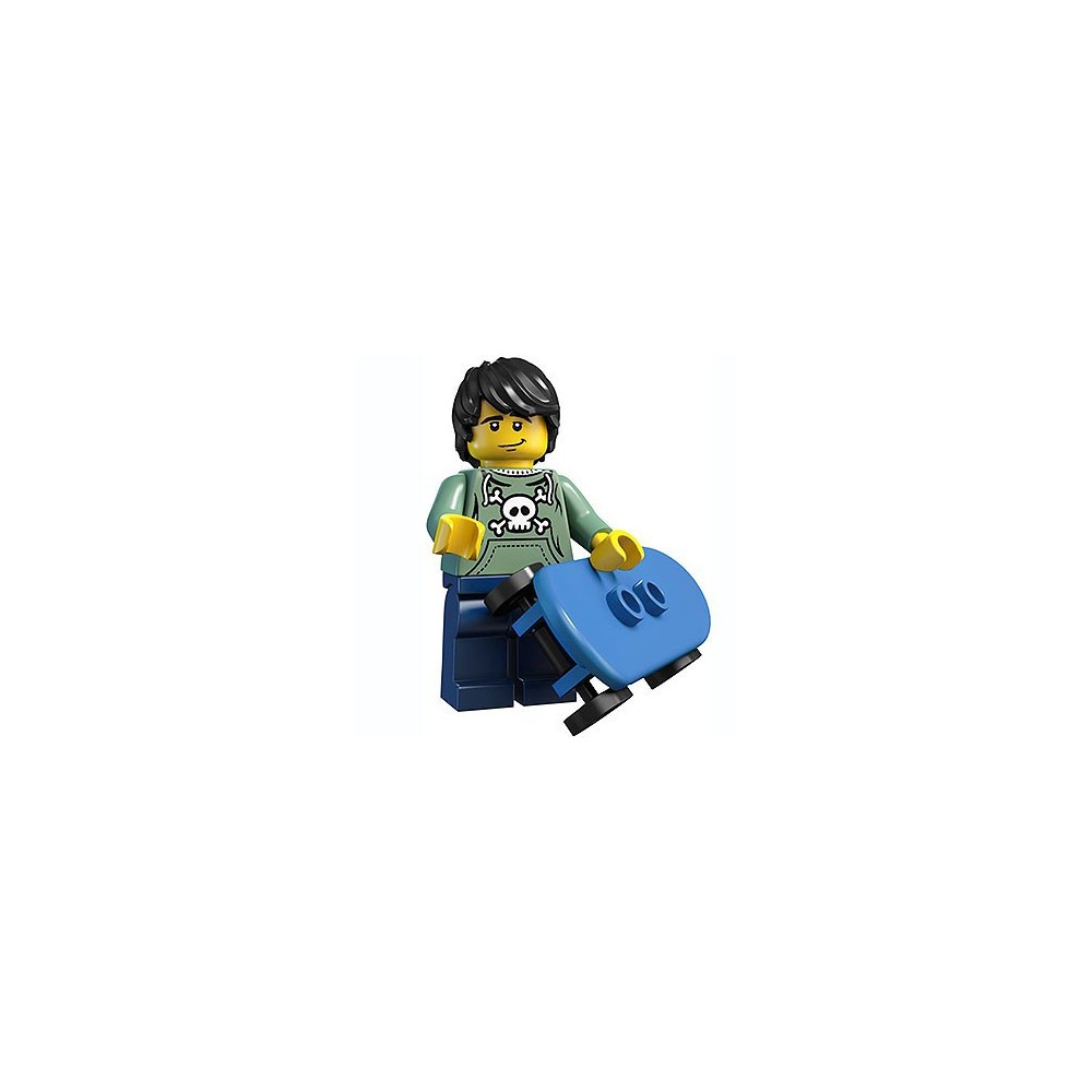 SKATER - MINIFIGURA LEGO SERIE 1 (col01-6)  - 1