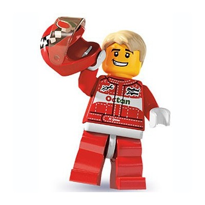 LEGO SERIE 3 MINIFIGURA 8803 - RACE CAR DRIVER  - 1