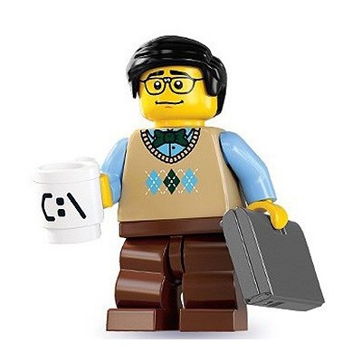LEGO SERIE 7 MINIFIGURA 8831 - COMPUTER PROGRAMMER  - 1