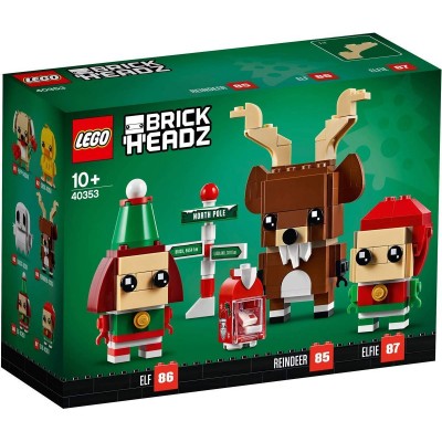 Reindeer, Elf and Elfie - LEGO BRICKHEADZ 40353  - 1