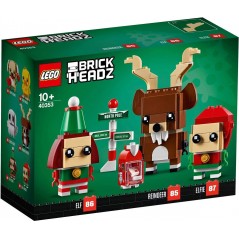 RENO, ELFO Y ELFILLO - LEGO BRICKHEADZ 40353  - 1