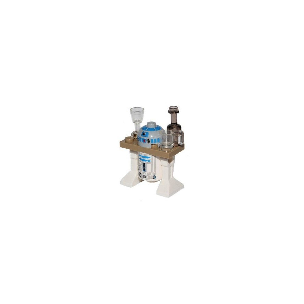 DROIDE R2-D2 ASTROMECH CON BANDEJA DE SERVICIO - MINIFIGURA LEGO STAR WARS (sw0217a)  - 1