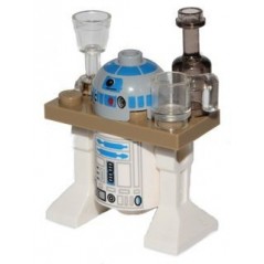 DROIDE R2-D2 ASTROMECH CON BANDEJA DE SERVICIO - MINIFIGURA LEGO STAR WARS (sw0217a)  - 1