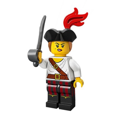 PIRATE GIRL - LEGO MINIFIGURES SERIES 20 (col20-5)  - 1