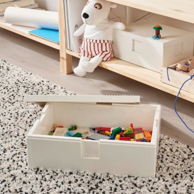 STORAGE BOX WITH LID - LEGO BYGGLEK IKEA  - 2