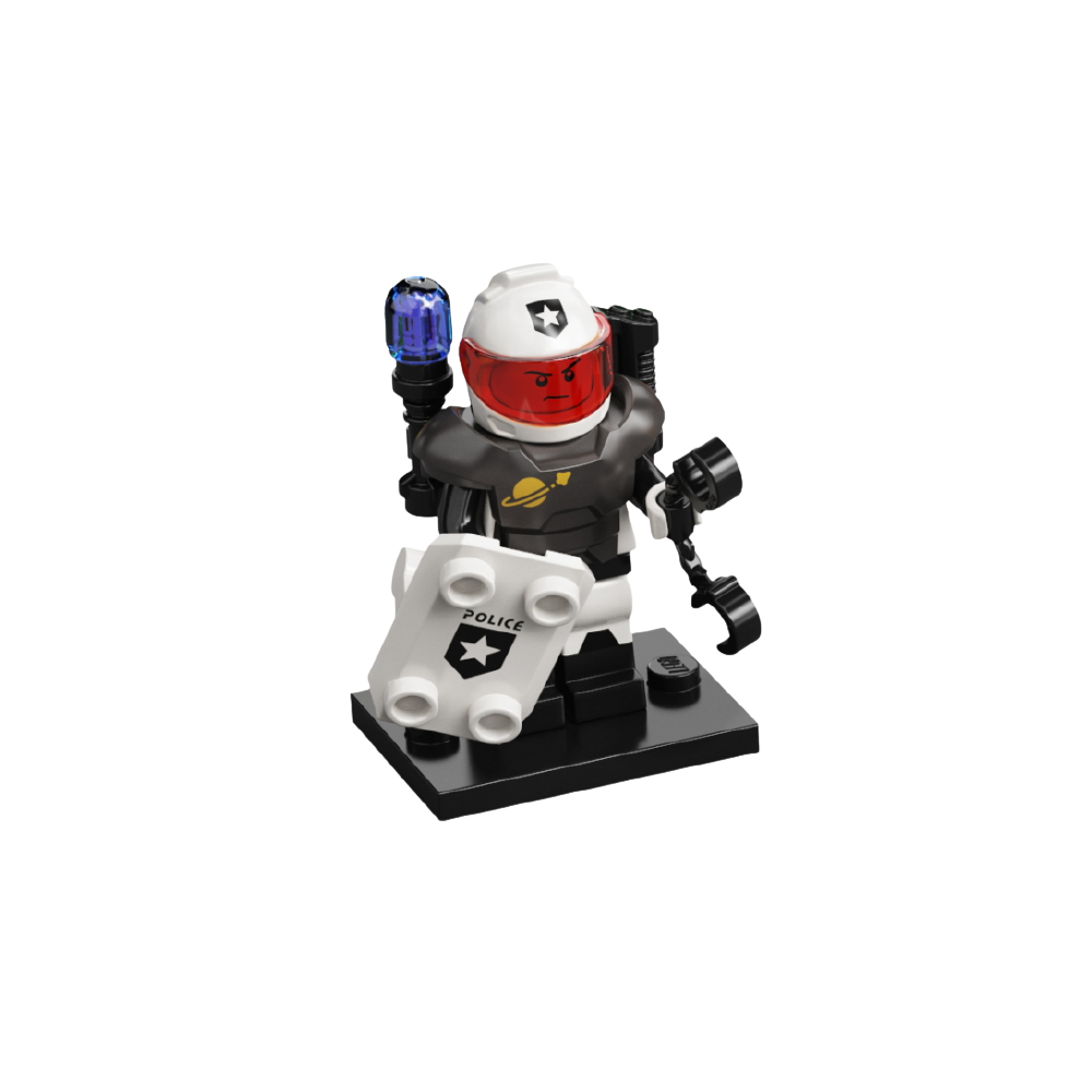 SPACE POLICE GUY - LEGO MINIFIGURES SERIES 21 (col21-10)  - 2