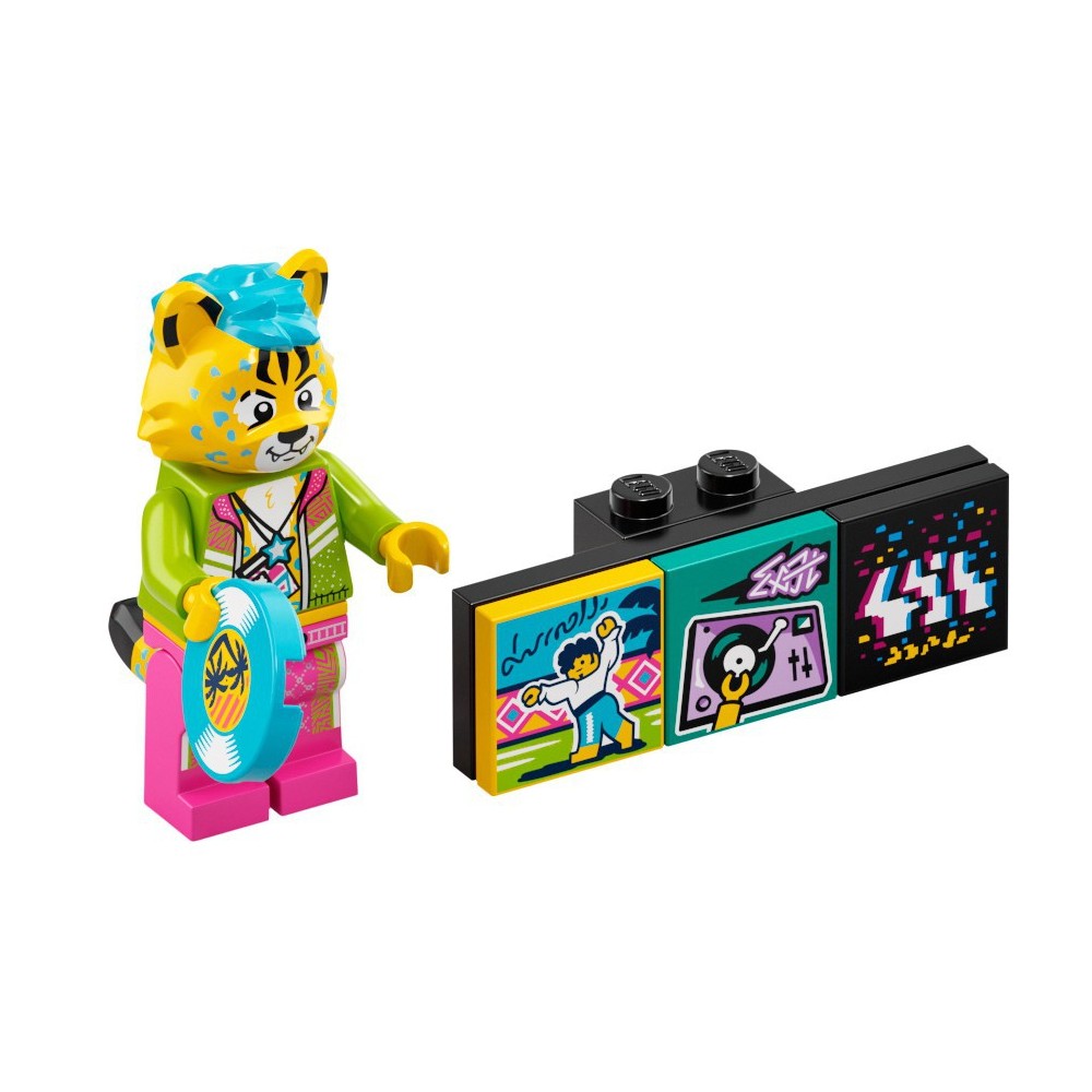DJ CHEETAH - MINIFIGURA LEGO VIDIYO (vidbm01-4)  - 3