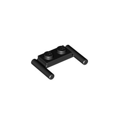Plate Modified 1x2 with Bar Handles - Negro (383926)  - 1