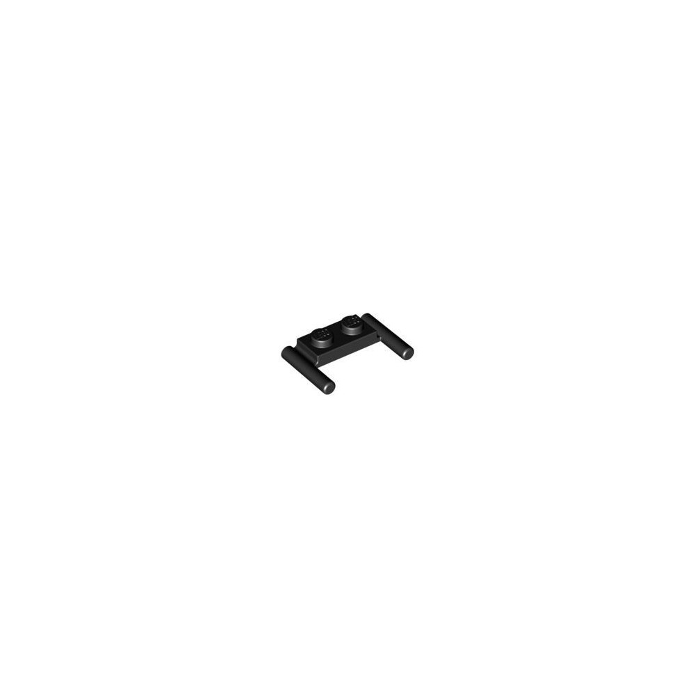 Plate Modified 1x2 with Bar Handles - Negro (383926)  - 1