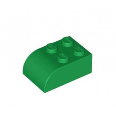 Slope Curved 3x2x1 with Four Studs - Verde (621528)  - 1