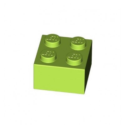 Brick 2x2 - Verde Lima (4220632)  - 1