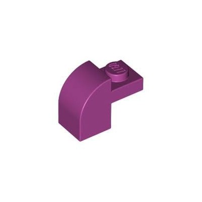 Slope Curved 2x1x1 1/3 with Recessed Stud - Púrpura (6109953)  - 1