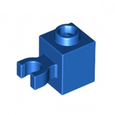 Brick Modified 1x1 with Open O Clip (Vertical Grip) - Azul (6345427)  - 1