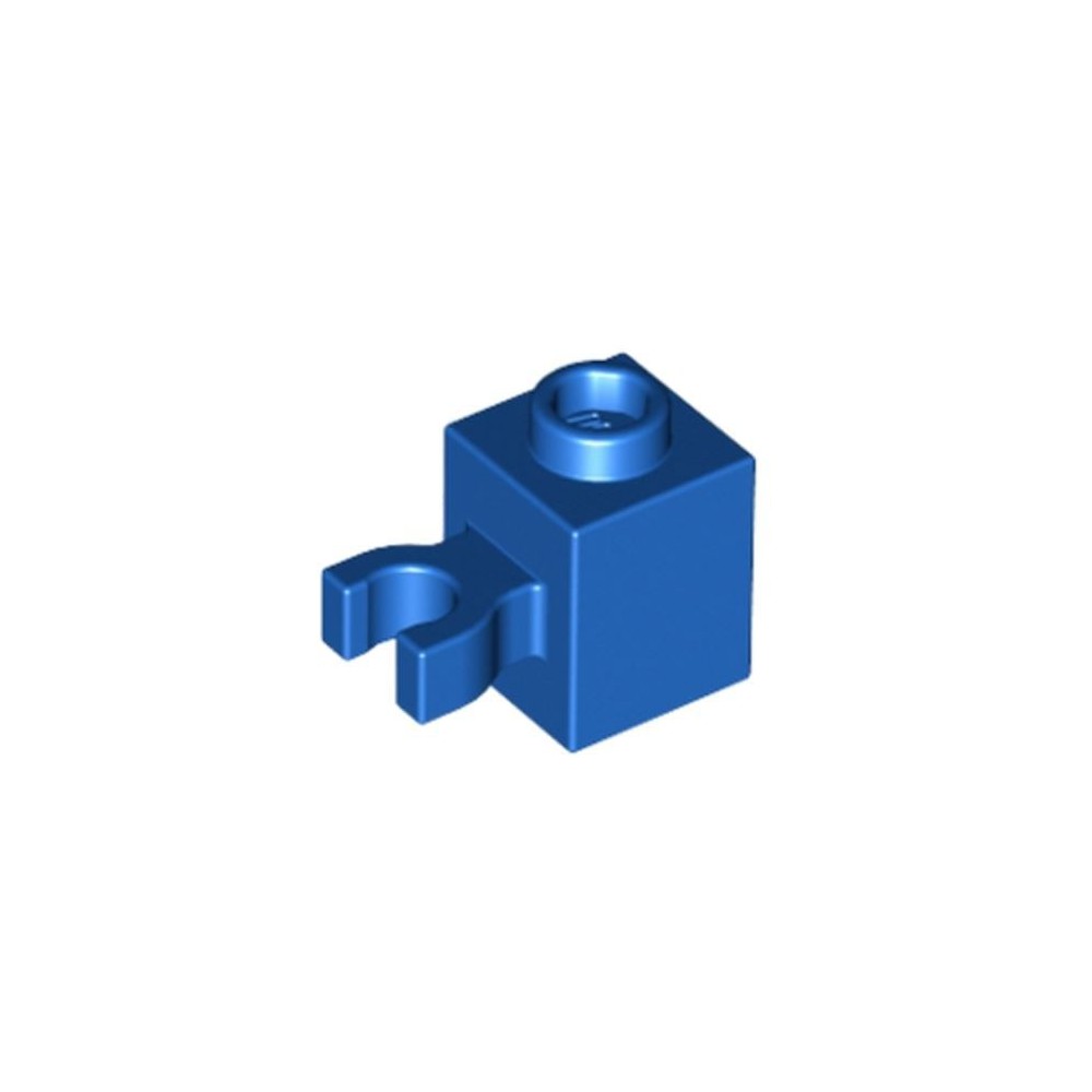 Brick Modified 1x1 with Open O Clip (Vertical Grip) - Azul (6345427)  - 1
