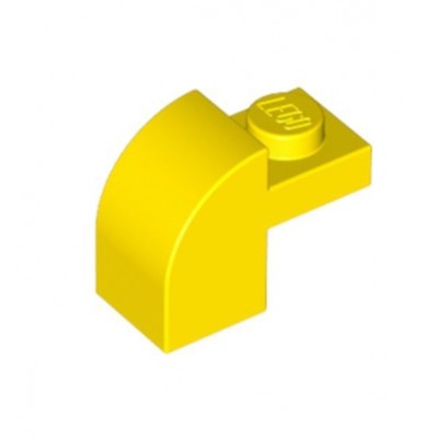 Slope Curved 2x1 x 1 1/3 with Recessed Stud - Amarillo (4188357)  - 1