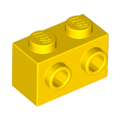 Brick Modified 1x2 with Studs on 1 Side - Amarillo (6119197)  - 1