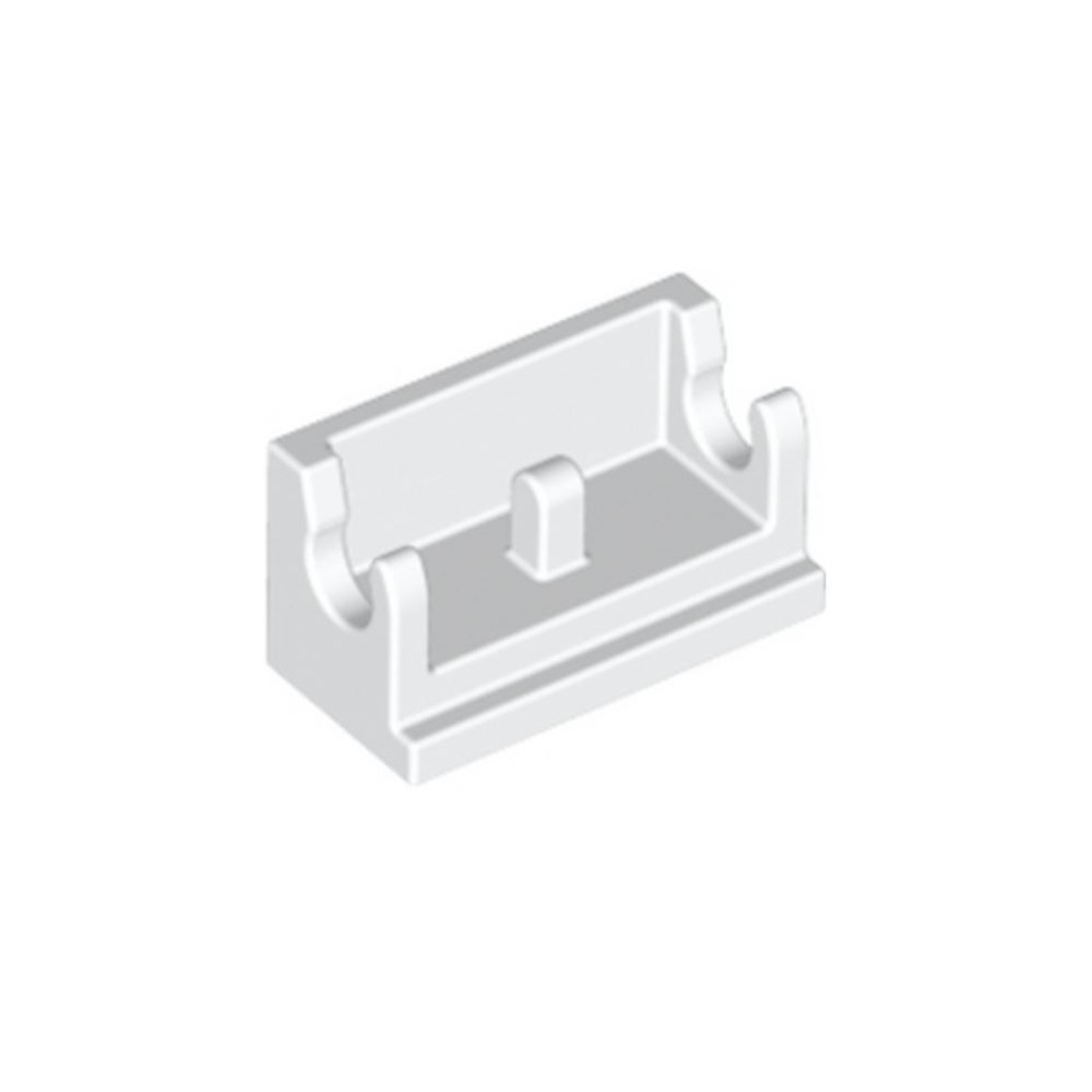 Hinge Brick 1 x 2 Base - Blanco (393701)  - 1