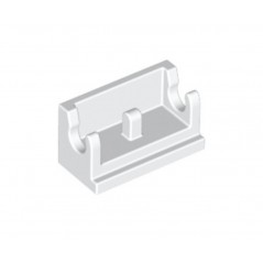 Hinge Brick 1 x 2 Base - Blanco (393701)  - 1