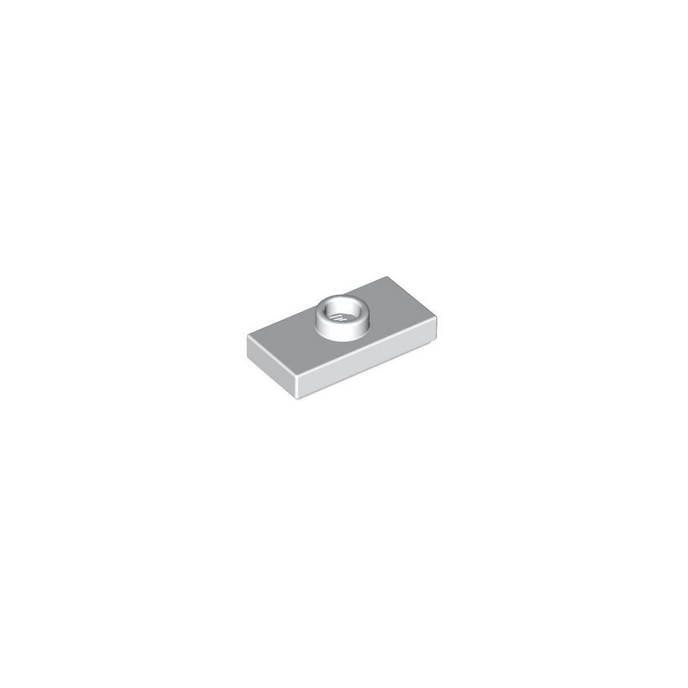 Plate Modified 1x2 with 1 Stud  - Blanco (6051511)  - 1