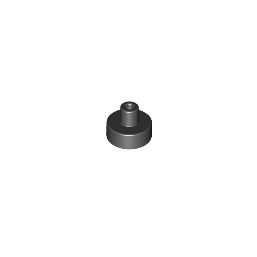 Tile Round 1x1 with Bar and Pin Holder - Negro (6186675)  - 1