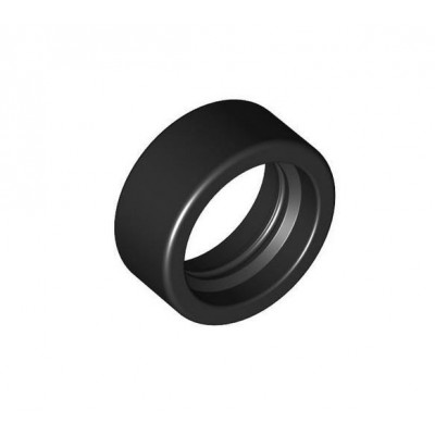 Tire 14mm D. x 6mm Solid Smooth - Negro (4246901)  - 1