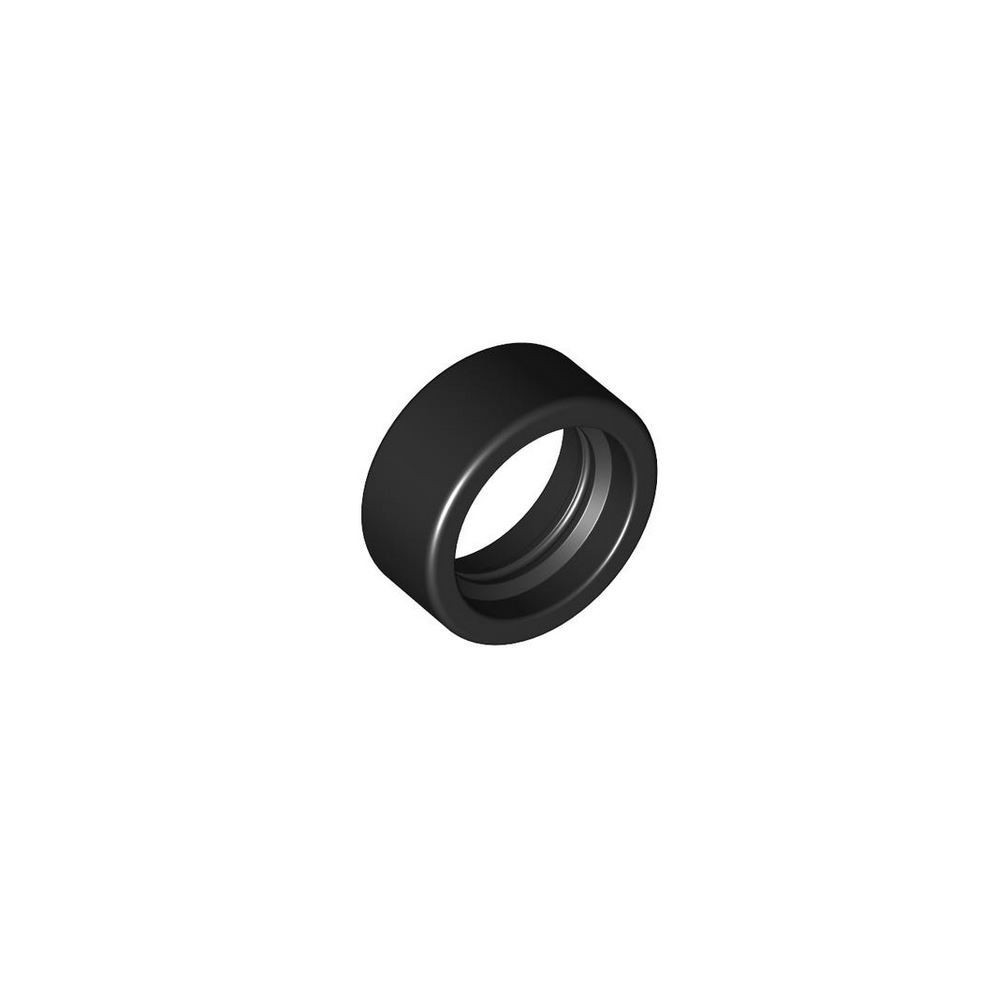 Tire 14mm D. x 6mm Solid Smooth - Negro (4246901)  - 1