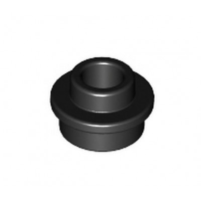 Plate Round 1x1 with Open Stud - Negro (6168646)  - 1
