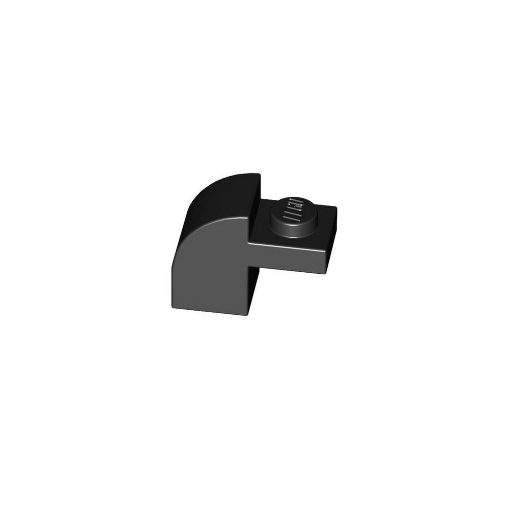 Slope Curved 2x1x1 1/3 with Recessed Stud - Negro (6184784)  - 1