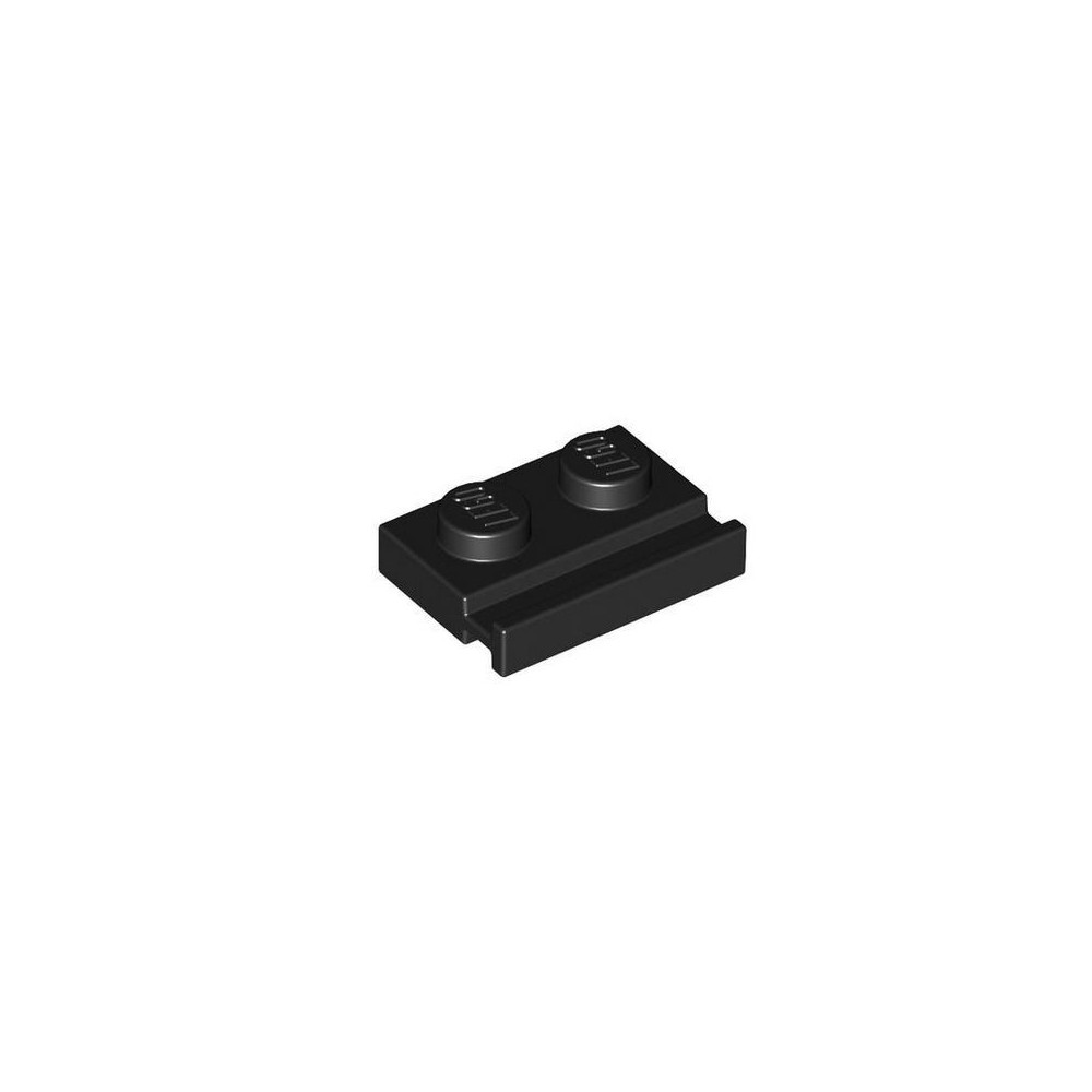 Plate Modified 1x2 with Door Rail - Negro (4107761)  - 1