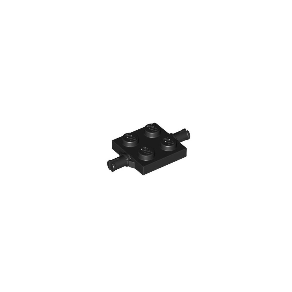 Plate Modified 2x2 with Wheels Holder - Negro (460026)  - 1