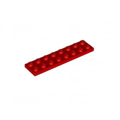 Plate 2x8 - Rojo (303421)  - 1